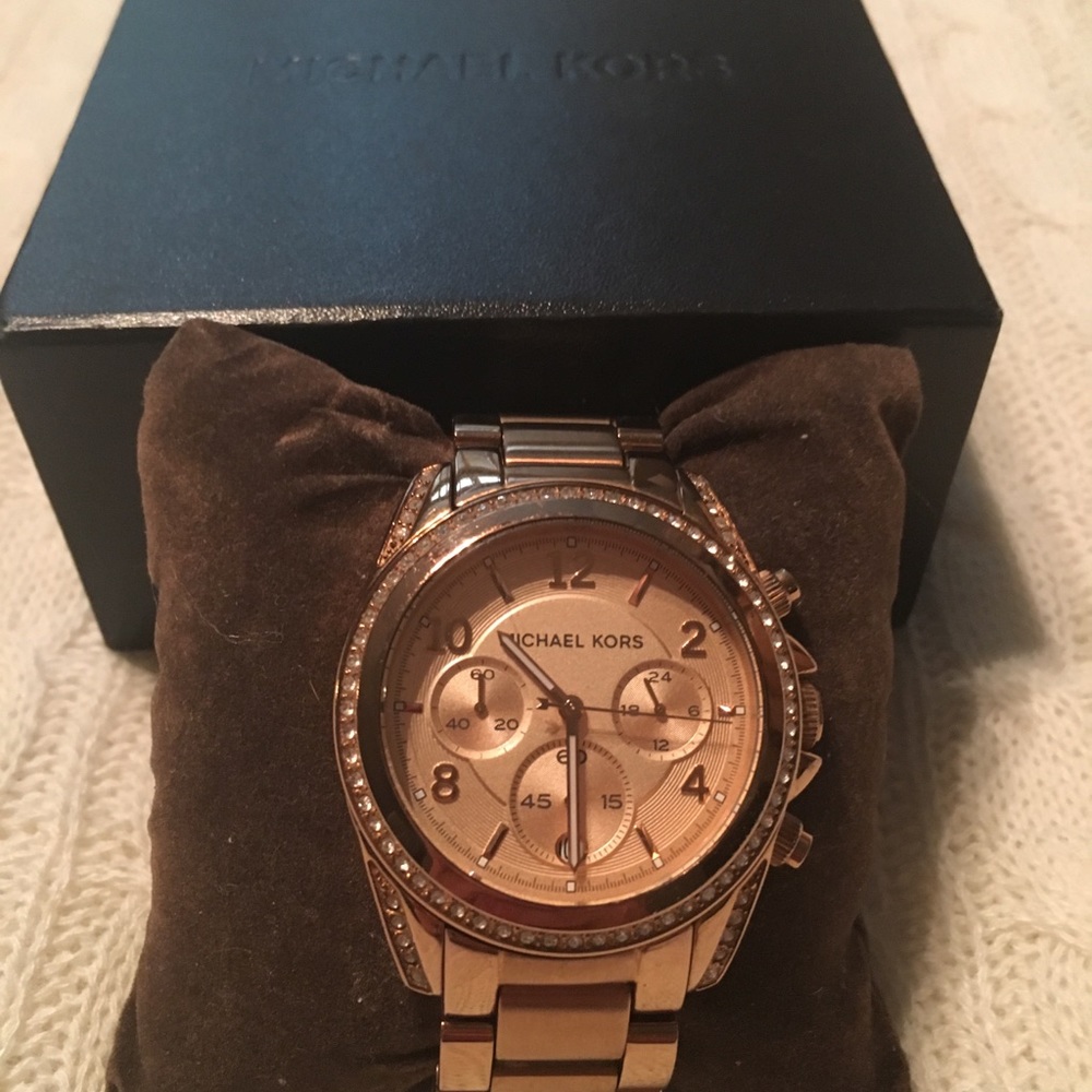 Rose gold watch